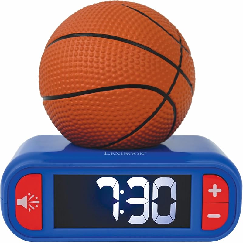Lexibook Basketball Nightlight Alarm Clock RL800BA Blue Orange