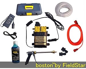 Fieldstar High Pressure Washer 12V Pump Electric Car Wash Kit (with Cover)