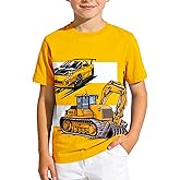 Boys Short Sleeve T Shirts Kids Crewneck Summer T-Shirts Toddler Graphic Tees Casual Soft Cool Tops 3-8 Years