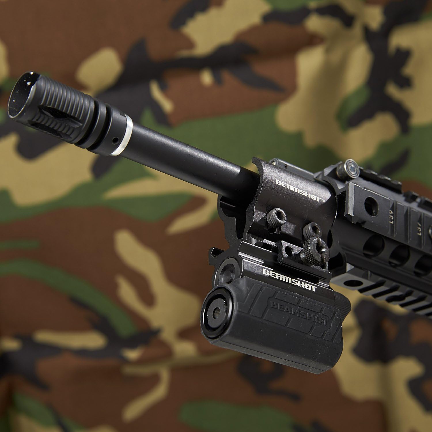 Beamshot RF9 Mount: Attaches to All Rifles, Shotguns & Airsoft Guns to Create a Standard 1913 Picatinny Rail System Which Will Accommodate All Types of Laser & Flashlight Accessories : Air Gun Mounts : Sports & Outdoors