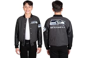Ultra Game NFL Boys Classic Baseball Varsity Jacket
