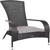 Amazon.com: Patio Sense Coconino Wicker Lounge Chair, Mocha All Weather
