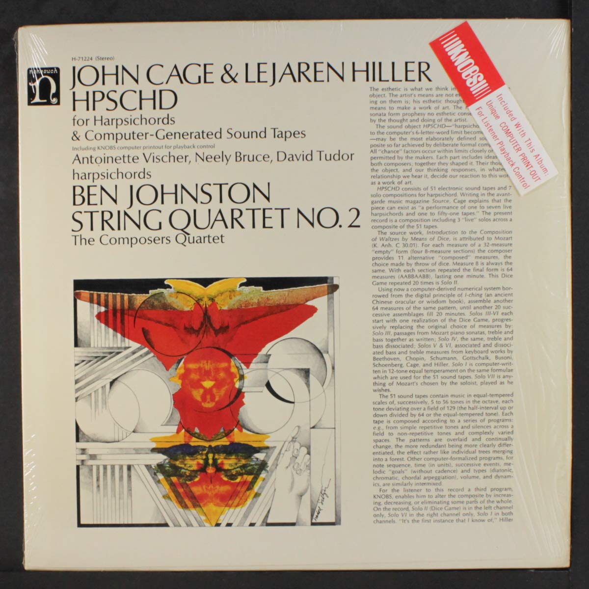 JOHN CAGE & LEJAREN HILLER / BEN JOHNSTON hpschd