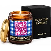 Fywelixc Funny Birthday Gifts for Women and Men, Lavender Soy Candle, 9 oz | Funny birthday candle with lavender scent, natural soy wax, cotton wick, gift box, and up to 45 hours for parties or home