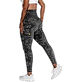 Madrirdma Butt Lifting Leggings for Women Cargo Leggings with Pockets High Waist Tummy Control Yoga Pants