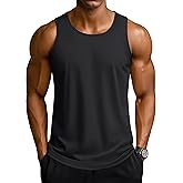 TACVASEN Men's Workout Tank Tops Sleeveless UPF 50+ Summer Sun Shirts Quick Dry for Running Swim Gym Beach