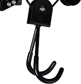 Relaxdays Bike Storage Ceiling Mount Lift 20kg Rope Garage Cellar Black view 9