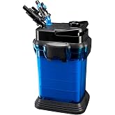 Penn-Plax Cascade 1200 Canister Filter, 315 GPH for Tanks Up to 150 Gallons | Aquarium Filter - 360 Degree Flow Valves, Poly Fiber Pads, Bio-Sponge &amp; Activated Carbon -Fresh &amp; Saltwater -11.5x11x20.5in