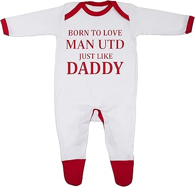 man utd baby sleepsuit