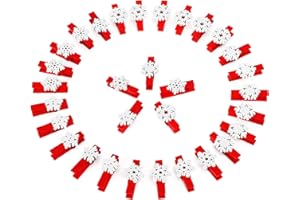 NOVWANG Christmas Wooden Clothespins, 60pcs Mini Snowflake Wooden Clothes Pins, Christmas Mini Photo Clips with 5 Style Snowflakes for Card Paper Photo Decorations Display
