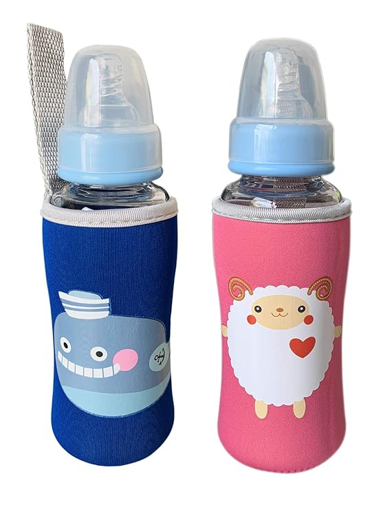 Buy THE LITTLE LOOKERS® Soft Stretchable Baby Feeding Bottle Cover with