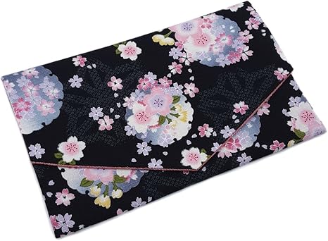 Amazon 袱紗 ふくさ 黒 花柄 結婚式 慶事用 女性 金封 ハンドメイド 日本製 慶弔事用ふくさ オンライン通販