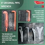 Footprint 9 Inch Adjustable Pipe Wrench - Original UK Made Heavy Duty view 6