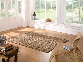 Sehr Hochwertig Gross Modern Naturlicher Strickoptik Natur