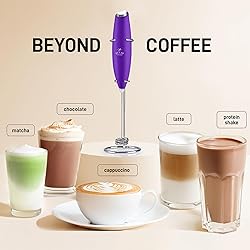 Zulay Kitchen Whisk Milk Frother with 4 Duracell