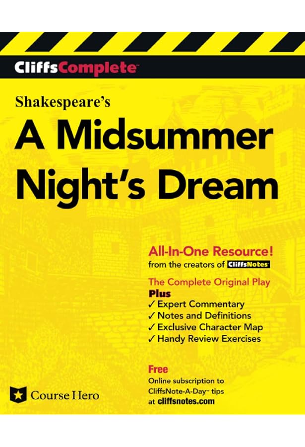 A Midsummer Night's Dream (No Fear Shakespeare) – SparkNotes Guide – Good Condition