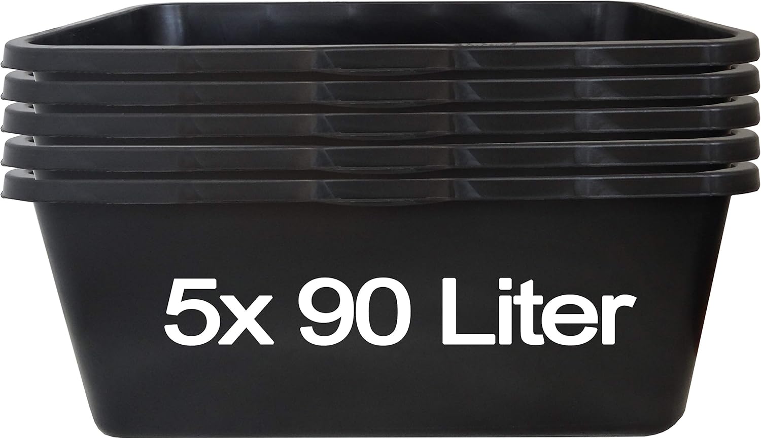 5 Stk. 90 Liter Pflanzwanne Mörtelkasten Tuppe Mörtelkasten Zementkübel Maurerkasten Pflanzkübel