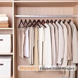 Amazon Basics Wood Suit Hangers 10-Pack 44 cm Cherry FSC Certified view 5