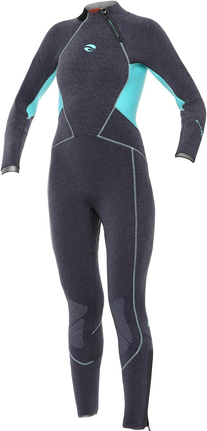 Bare Women's 7mm Evoke Cold Water Wetsuit, Elastek Full-Stretch Full Suit