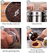 LEJIEYIN Grain Mill Electric 2000W 750g Stainless Steel Graingrinder 25000 RPM view 6