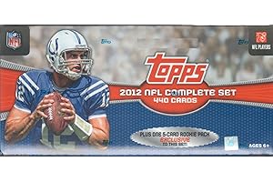2012 Topps NFL Football Factory Sealed 445 Card Set with Rookie Cards of Andrew Luck, Russell Wilson, Nick Foles and Others Plus Stars including Tom Brady and Peyton Manning plus