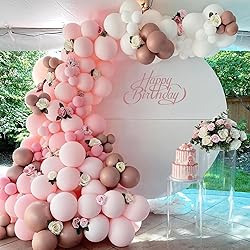 Awenztech Light Pink Balloons 12 inch, Pastel Pink