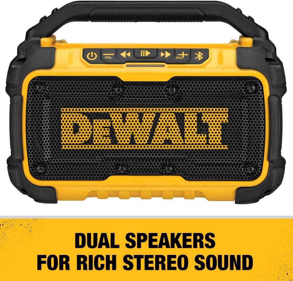dewalt bluetooth speaker radio