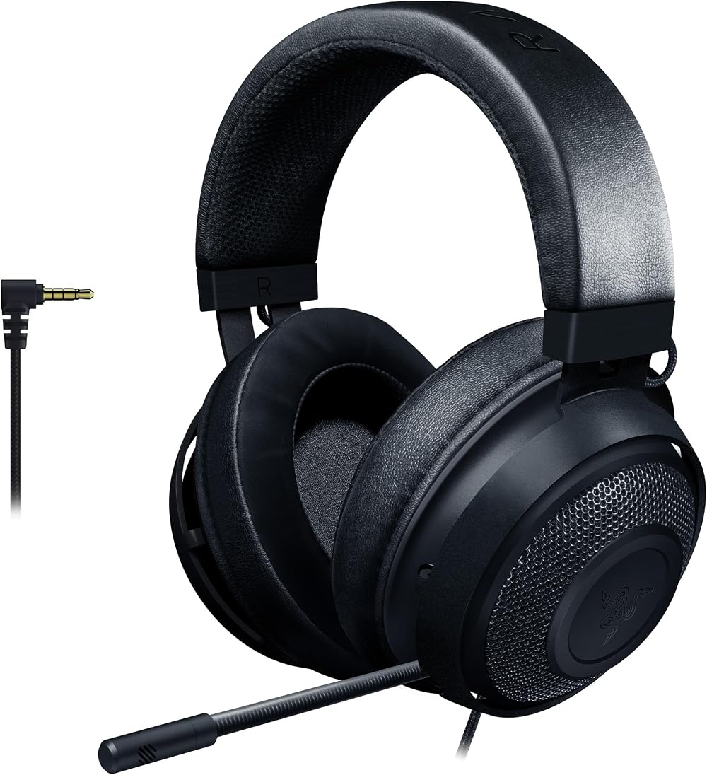 Razer Kraken Cross-Platform Wired Gaming Headset with 50 mm Drivers Black