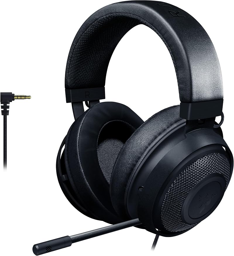 Razer Kraken Cross-Platform Wired Gaming Headset with 50 mm Drivers Black