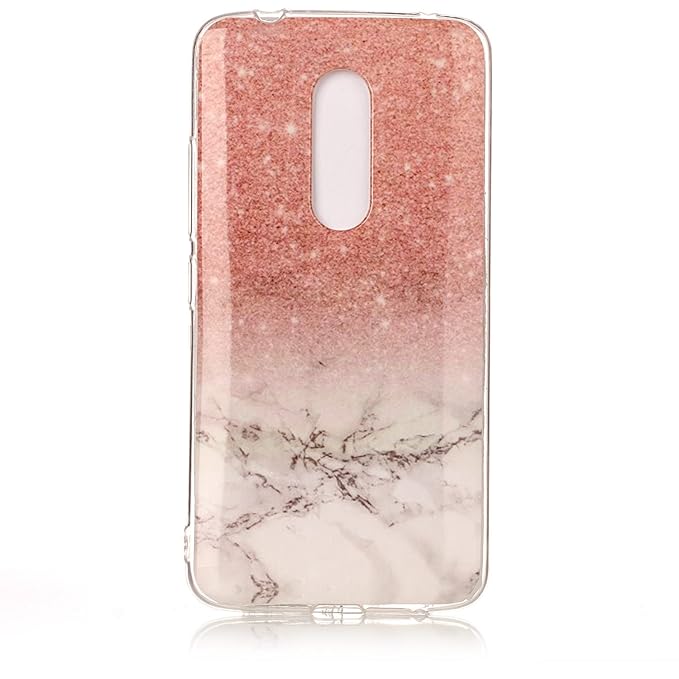 Funluna ZTE AXON 7 Hülle, Marmor Design Soft TPU Silikon Schutz Handy Hülle Handytasche HandyHülle Case Cover Tasche Schutzhü