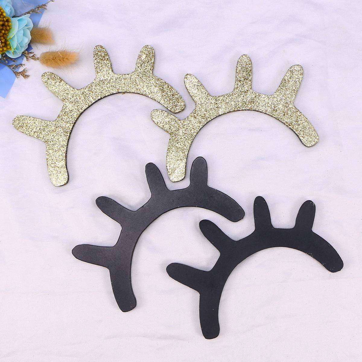 VOSAREA 2 works Wooden Sleepy Eyes Wall Stickers Wooden Eyelash Wall Murals Nursery Baby Room Kids Bedroom Wall Art (Glitter Golden and Black) - Image 5