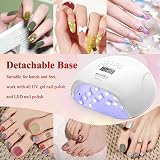NAILGIRLS 150W UV LED Nail Lamp 4 Timer Auto Sensor Detachable Base Gel Dryer view 6