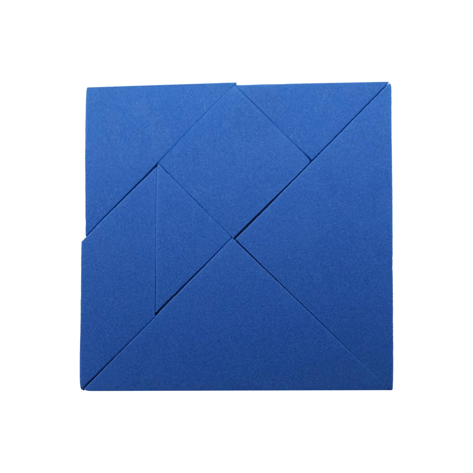 Blue Tangram Puzzle - Educational, Logic Puzzle, and Maths Game for Kids and Adults (Pack of 10)