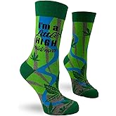 Fabdaz I'm a Little High Maintenance Pot Leaf Women's Novelty Weed Socks