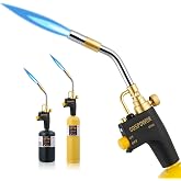 High Intensity Propane Torch Head Fuel by Propane, MAPP, Welding Torch, Turbo Gas Torch Kit, Trigger Start Mapp Gas Torch Kit with Igniter,Propane torch,Blow Torch(Fuel Not Included)