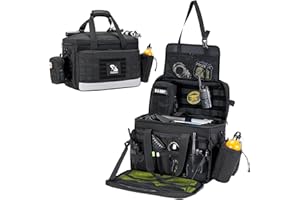 Golkcurx Patrol Bag Law Enforcement, Police Gear Bag, Car Organizer for Vehicle Passenger Seat with MOLLE System and Cup Holders