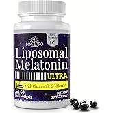 Fogoro Melatonin 60mg-Fall Asleep Faster, Stay Asleep Longer,High Dose