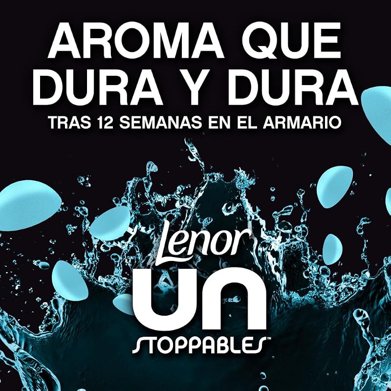 Lenor UNstoppables Perfume Pérolas para Roupas, 96 Lavagens (6 x 195g), Amaciante com Fragrância Fresca, Realçador de Frescura