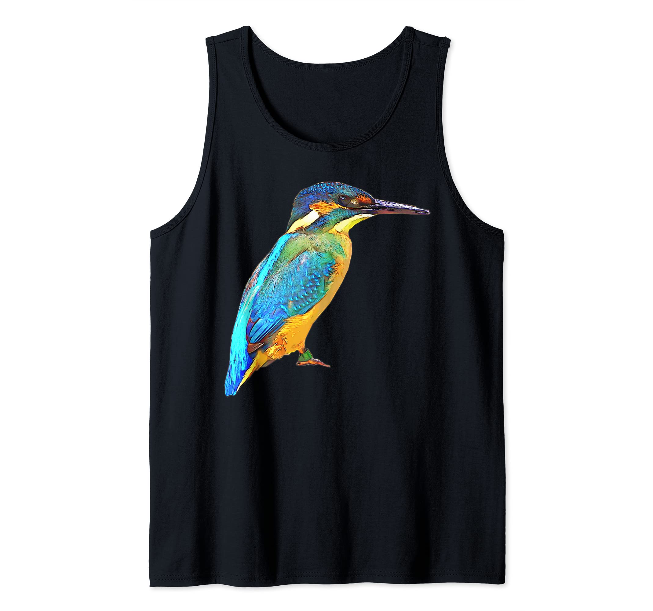 Kingfisher Bird Lover Designs Alcedinidae Kingfisher Birding Tank Top
