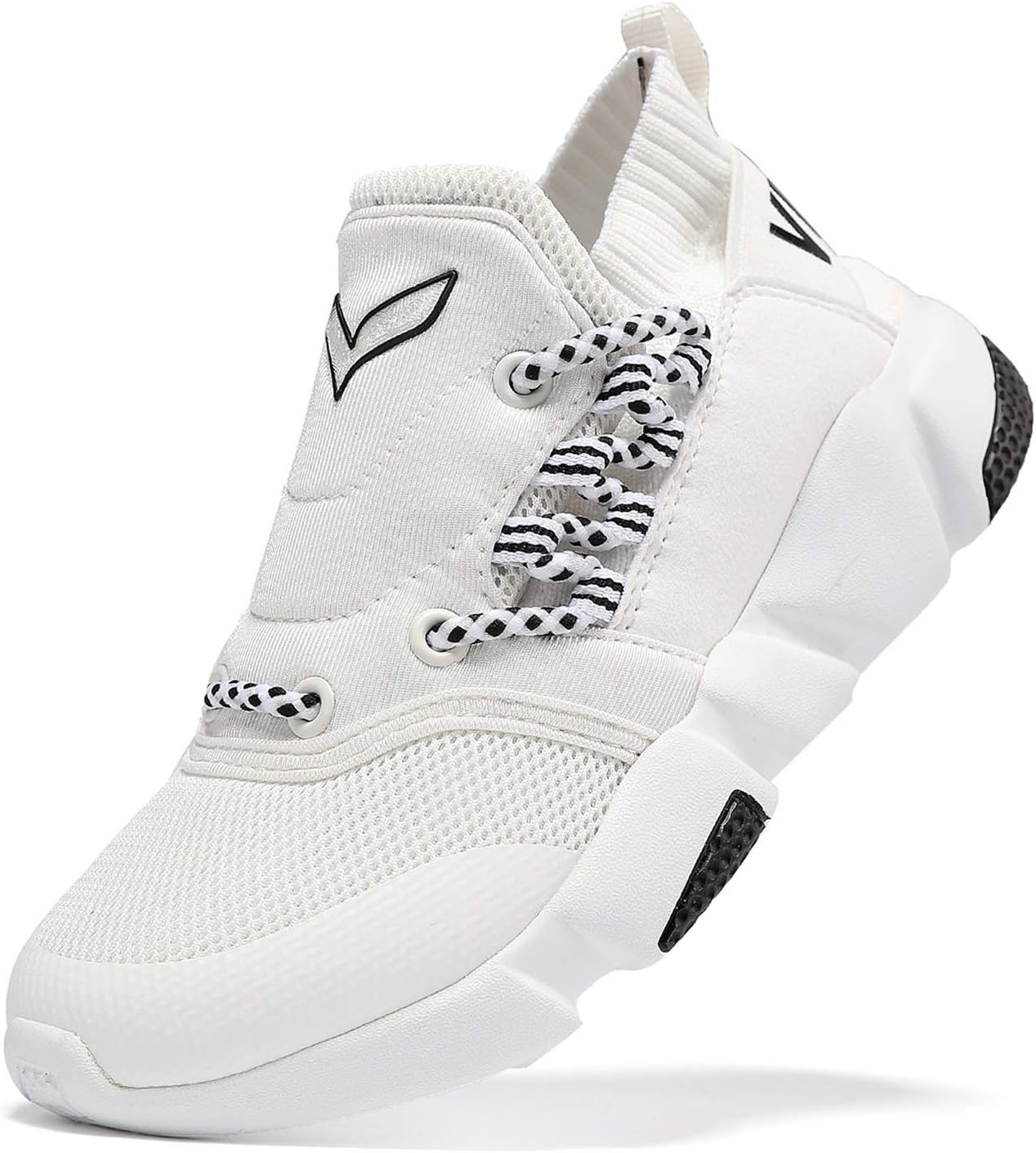 WETIKE Kids Shoes Boys Girls Sneakers Running Tennis Wrestling Athletic Gym Shoes Slip-on Soft Knit Sock Shoes