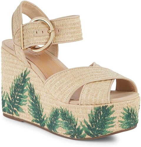 nude wedges amazon