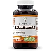 Secrets of the Tribe Barrenwort 120 Capsules, Made with Vegetable Capsules and Barrenwort (Epimedium Grandiflorum) Dried Leaf (120 Capsules)