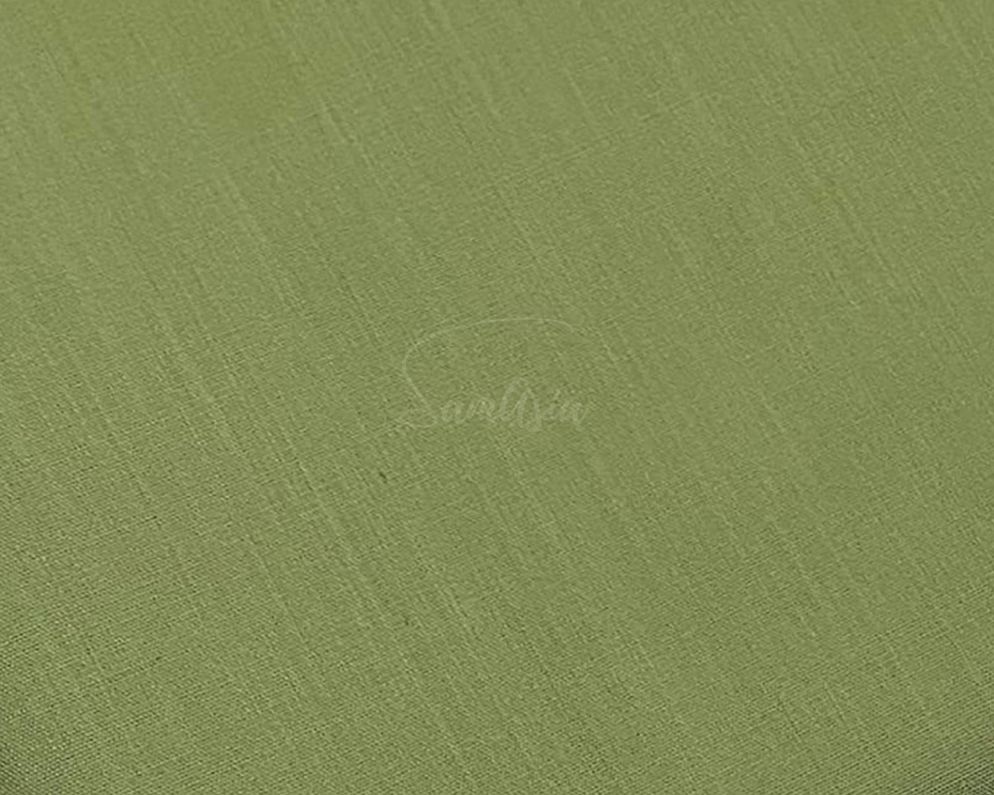 Plain Olive Green Polycotton Fabric for Dressmaking, Art & Craft, Sewing, Quilting | 45'' - 115 cm Wide| Precut Length 1m