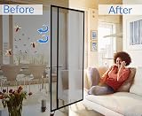 DIKER Side Opening Magnetic Fly Screen Door 70x200cm Black view 2