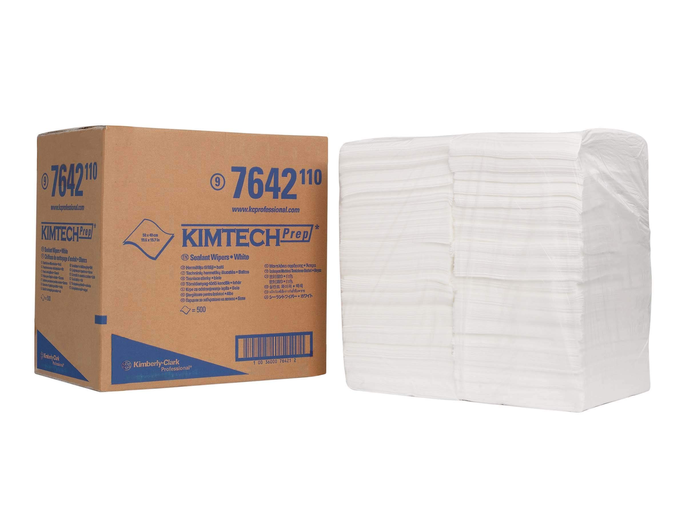 Kimtech Sealant 1/4 Fold Wipers 7642 - 1 carton x 500 white sheets