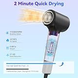 TQQ Hair Dryer with Diffuser 110,000 RPM Negative Ionic 200M Ions 57dB view 5