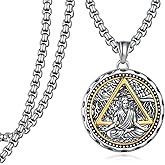 Zoxuxiwu Sobriety Gifts for Men 925 Sterling Silver Alcoholics Anonymous Necklace AA Sobriety Jewelry Gifts for Men Women