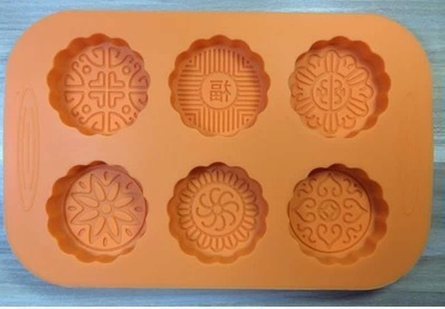 Amazon Mooncake Press Mold Silicone Round Mooncake China Pattern 