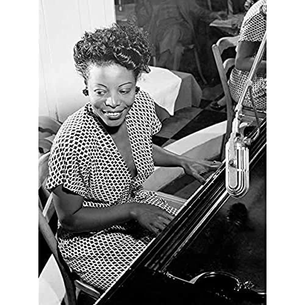 Gottleib Portrait Jazz Pianist Mary Lou Williams 1946 Photo Art Print Canvas Premium Wall Decor Poster Mural