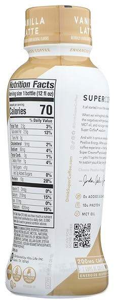KITU, SUPER COFFEE PROTEIN MCT OIL VANILLA, 12 FL OZ